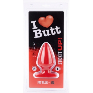 Plug anal rouge FAT S de 11 x 6 cm par I Love Butt