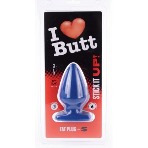 Plug bleu FAT S de I Love Butt 11 x 6 cm