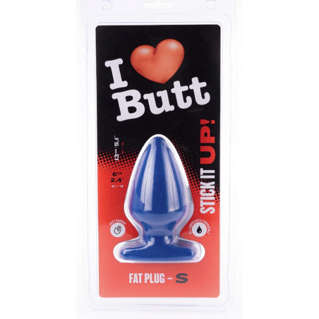 Plug bleu FAT S de I Love Butt 11 x 6 cm