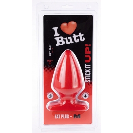 Plug rouge FAT M de I Love Butt 14 x 7.5 cm 2