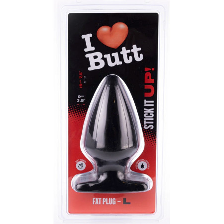 Plug FAT L 15.5 x 9 cm de I Love Butt Noir