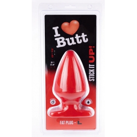 Plug rouge FAT L 15.5 x 9 cm par I Love Butt 2