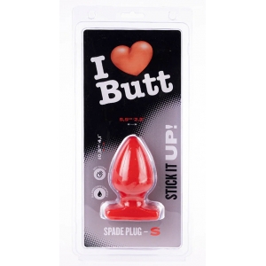 Plug rouge SPADE S 9 x 5.3 cm par I Love Butt