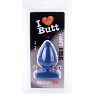 Plug bleu SPADE M 11 x 6.7 cm de I Love Butt