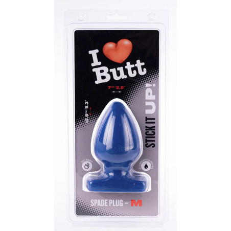 Plug bleu SPADE M 11 x 6.7 cm de I Love Butt