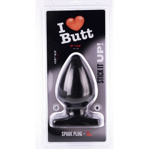 Plug anal SPADE L  I Love Butt de 15 x 9 cm Noir