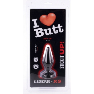 Plug CLASSIC XS 9 x 3 cm de I Love Butt Noir