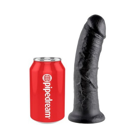 Gode King Cock 20cm noir avec forme simple pour insertion facile