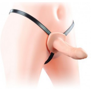Gode ceinture rigide de 16cm en couleur chair