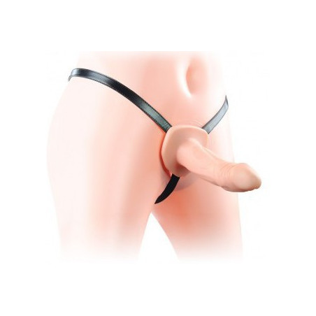 Gode ceinture rigide de 16cm en couleur chair