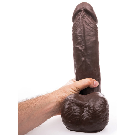 Gode LIL XL de 28 x 8 cm par Hung System de Couleur marron