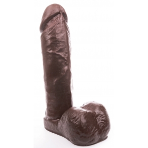 Gode LIL XL de 28 x 8 cm par Hung System de Couleur marron