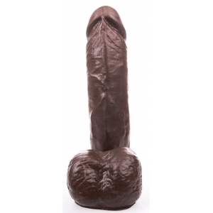 Gode LIL XL de 28 x 8 cm par Hung System de Couleur marron