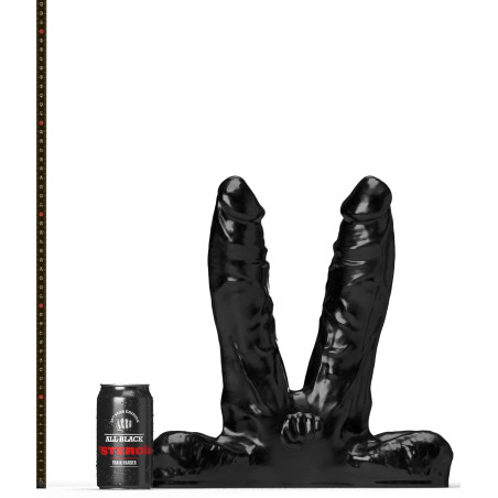 Double Gode XXL ABS03 TEAMWORK de 25 x 7 cm par All Black