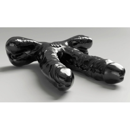 Double Gode XXL ABS03 TEAMWORK de 25 x 7 cm par All Black