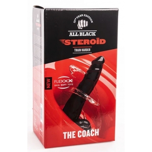 Gode XL ABS02 THE COACH All Black Steroïd de 25 x 7 cm