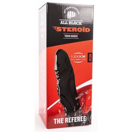 Gode XXL ABS17 THE REFEREE de All Black Steroïd de 39 x 10.5 cm
