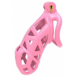Cage de chasteté Rose ASPIC XXL de 11.5 x 3.3 cm 2