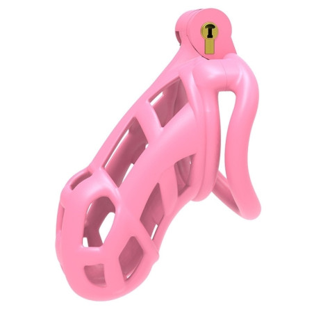 Cage de chasteté rose ASPIC XL de 10.5 x 3.7 cm