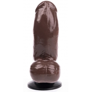 Gode réaliste marron DP82BR GRENADIER S de 12 x 5 cm