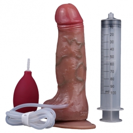 Gode Éjaculateur Réaliste SKINNIER MARIO 14 x 4.6cm Marron RealCockz