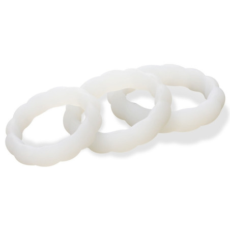 Lot de 3 cockrings phosphorescents TORTICK - Silicone
