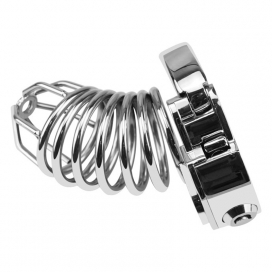 Cage de Chasteté en métal SILVER BIRD 9 x 3.5cm 2