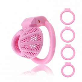 Cage de chasteté rose MILICK de 4.5 x 3.2 cm de CockLock