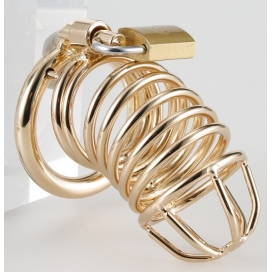 Cage de Chasteté en métal GOLDEN BIRD 9 x 3.5cm