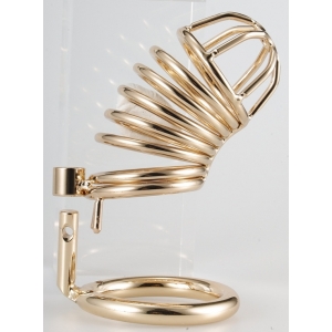 Cage de Chasteté en métal GOLDEN BIRD 9 x 3.5cm