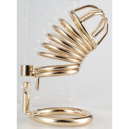 Cage de Chasteté en métal GOLDEN BIRD 9 x 3.5cm