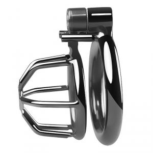 Cage de chasteté en métal GRITTED 4.5 x 3.5 cm