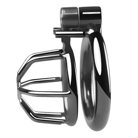 Cage de chasteté en métal GRITTED 4.5 x 3.5 cm