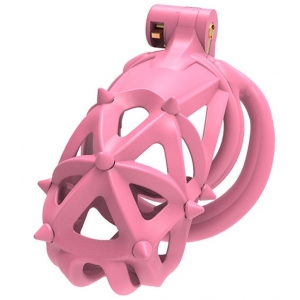 Cage de chasteté DIAPIK M Rose 10 x 3.3 cm par CockLock