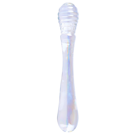 Gode en Verre TWIN PLEASURES 20 x 3.6cm Transparent Lovetoy