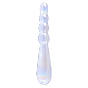 Gode en Verre RISING RIPPLES 18 x 3.5cm Transparent Lovetoy
