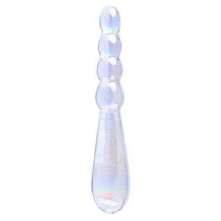 Gode en Verre RISING RIPPLES 18 x 3.5cm Transparent Lovetoy