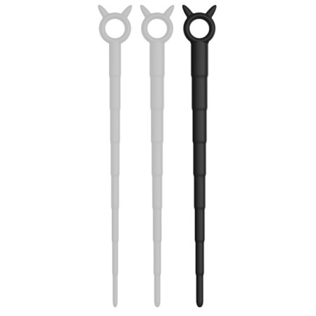 Tige d'urètre en silicone DIABLO L Diamètre 7 à 14 mm