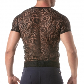 T-shirt en dentelle LACE SHIRT Noir 2