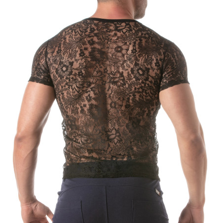 T-shirt en dentelle LACE SHIRT Noir