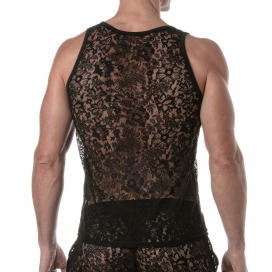 Débardeur en dentelle LACE TOP Noir 2