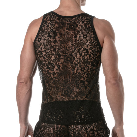Débardeur en dentelle LACE TOP Noir