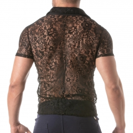 Chemise en dentelle LACE CAMISA Noire 2