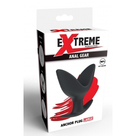 Plug en silicone ANCHOR Large de 8 x 7.2 cm Noir 2