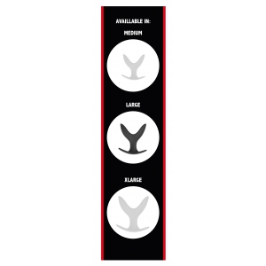Plug en silicone ANCHOR Large de 8 x 7.2 cm Noir