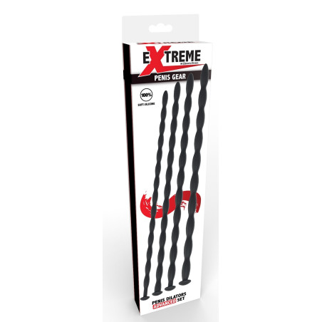 Lot de 4 Tiges d'urètre en silicone ADVANCES DILATOR 30 cm