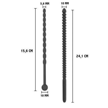 Tiges d'urètre avec des reliefs RIBBED DILATORS Hidden Desire