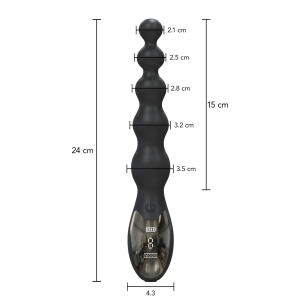 Chapelet anal vibrant BEADED ANAL 15 x 3.5 cm