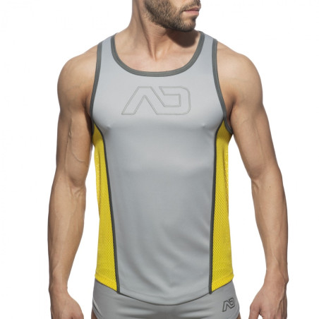 Débardeur SWISH Gris et Jaune Addicted