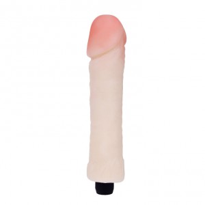 Gode vibrant matière Soft de 21cm avec couleur chair